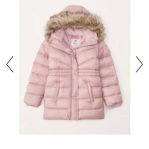 A&F kids puffer coat